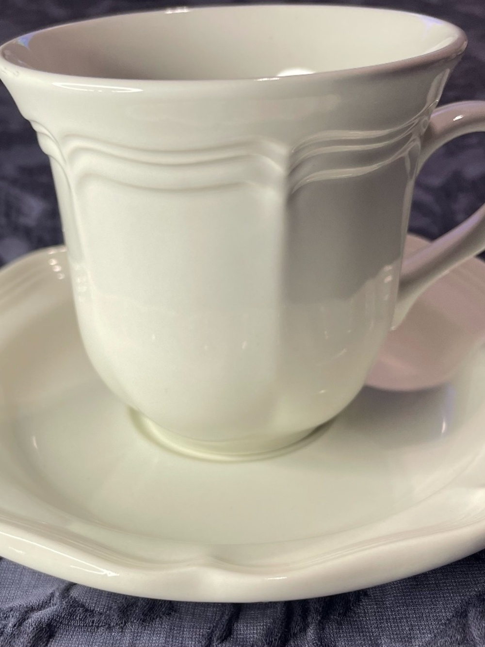 Mikasa French Countryside Coffee Mug Tea Cup & Saucer Ceramic F9000 Malaysia EUC